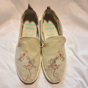 Disney Cinderella Toms Gus and Jaq Deconstructed Alpargata Slip-On Size 5.5